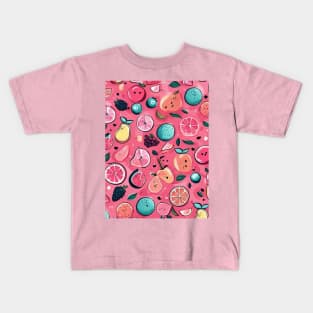 Cute fruits patterns, cute colorful fruits pattern gift ideas Kids T-Shirt